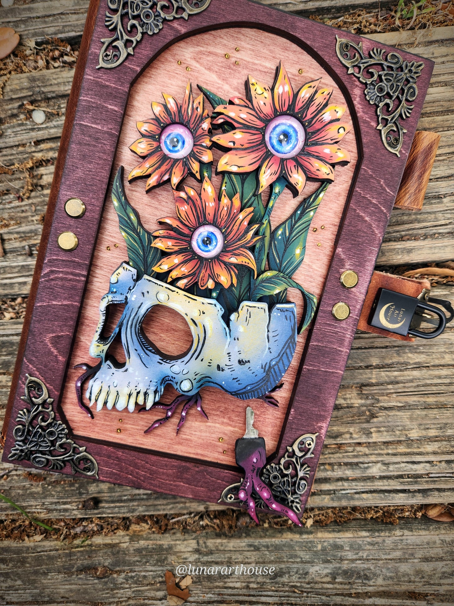 Sunflower Eyes Hidden Key Journal