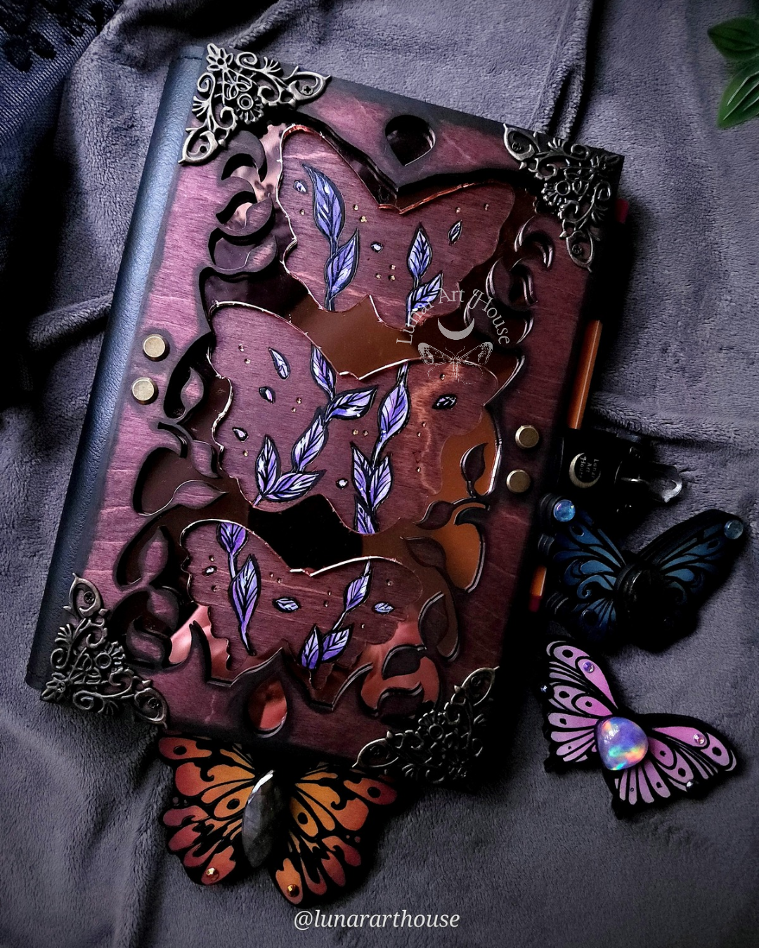 Butterflies Hidden Key Journal