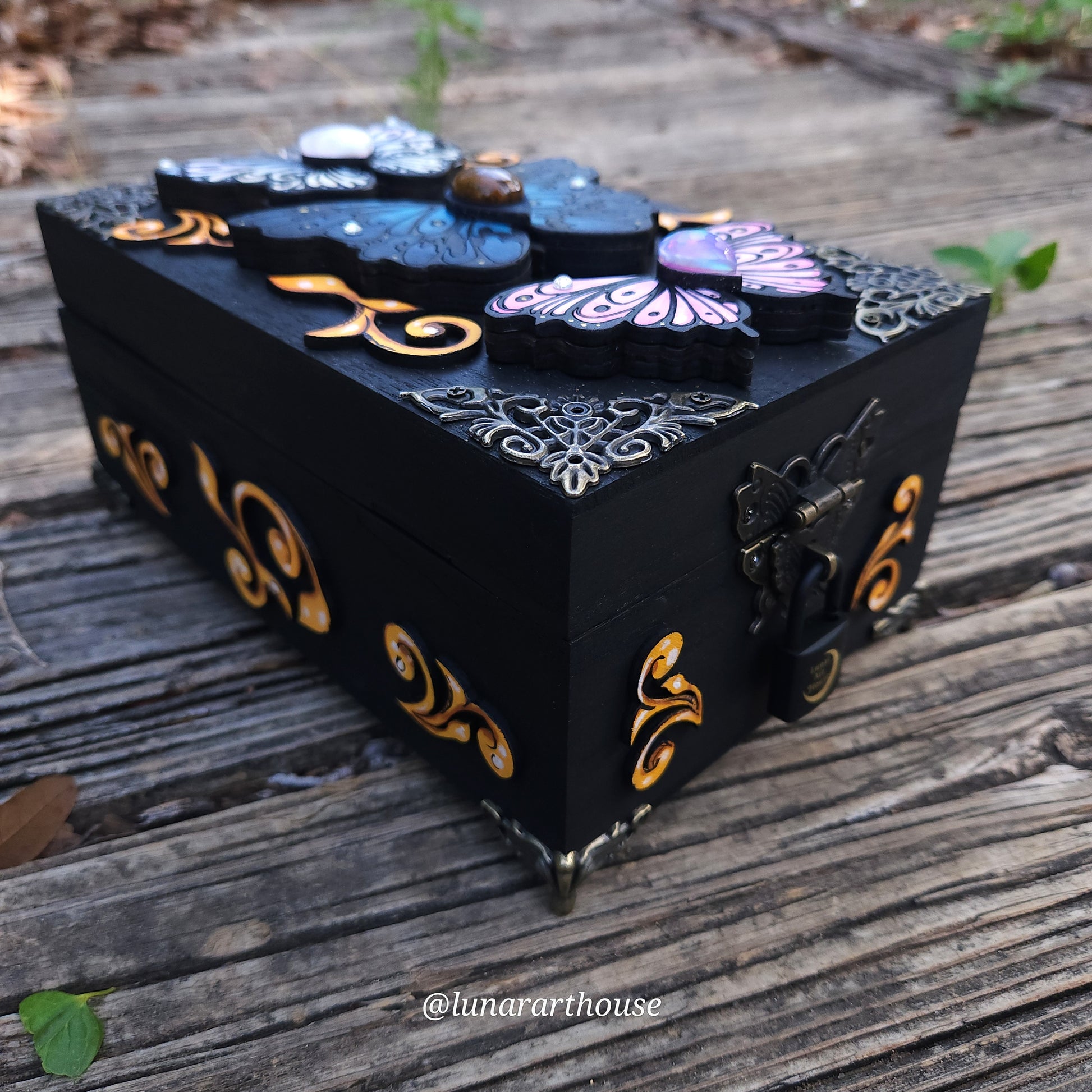 Butterflies Hidden Key BOX™ Made To Order – Lunar Art House