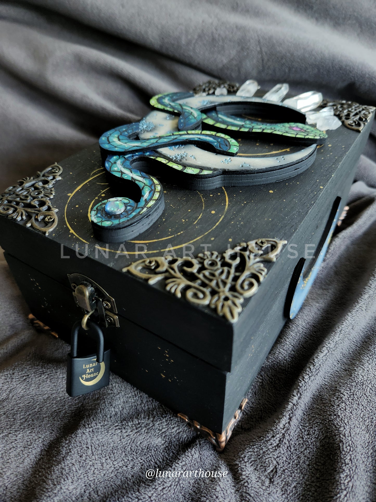 Blue OG Snake and Moon Hidden Key Box™