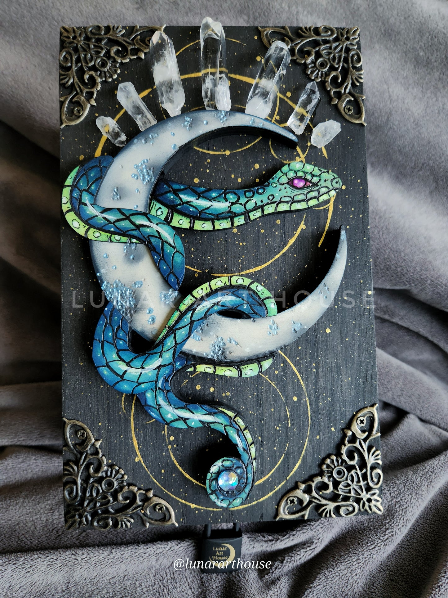 Blue OG Snake and Moon Hidden Key Box™