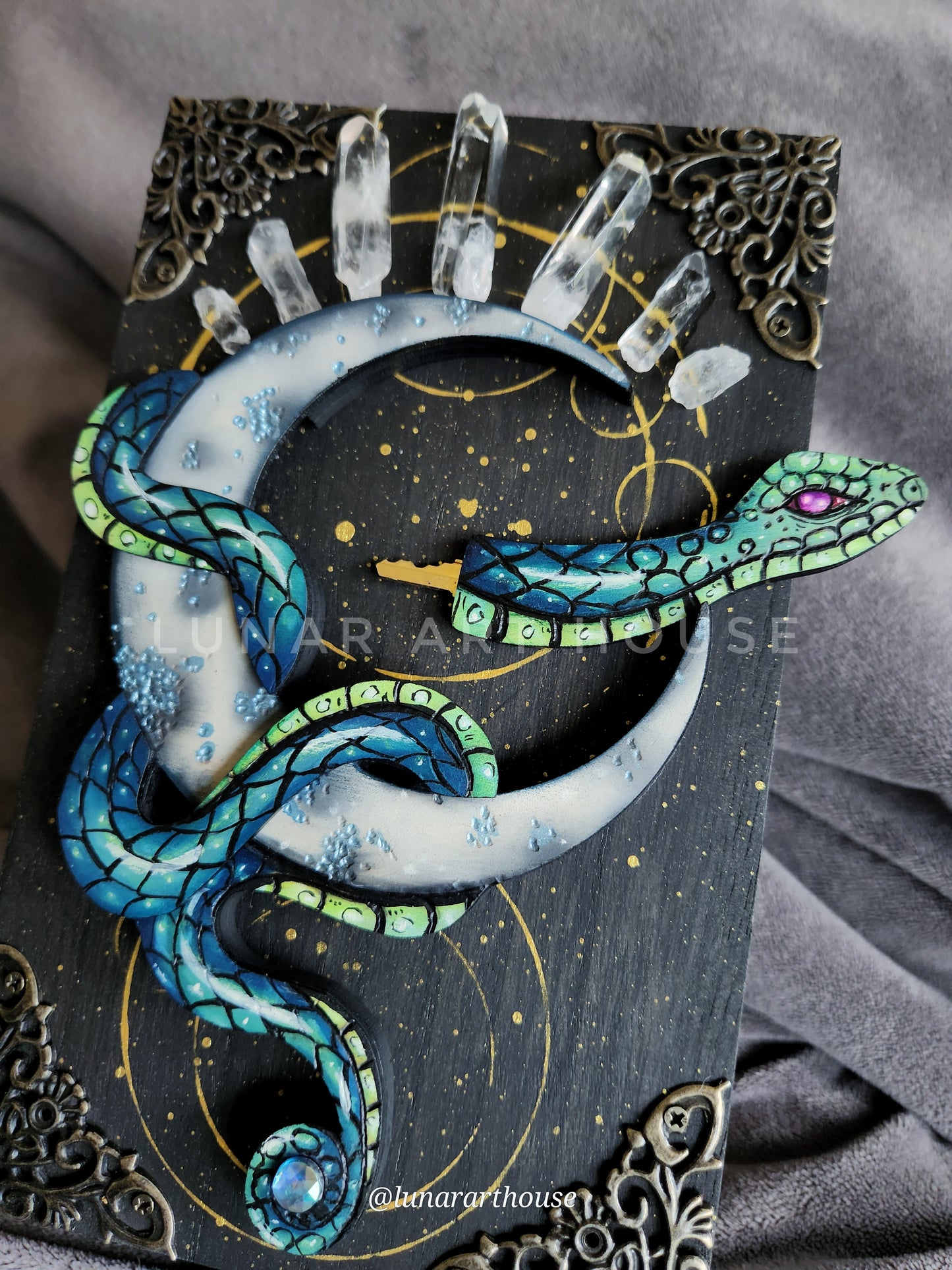 Blue OG Snake and Moon Hidden Key Box™