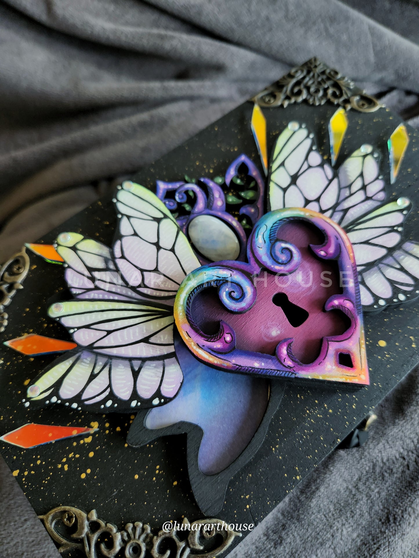Rainbow Heart Lock OG Hidden Key Box™