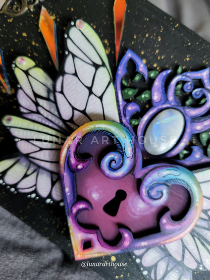Rainbow Heart Lock OG Hidden Key Box™