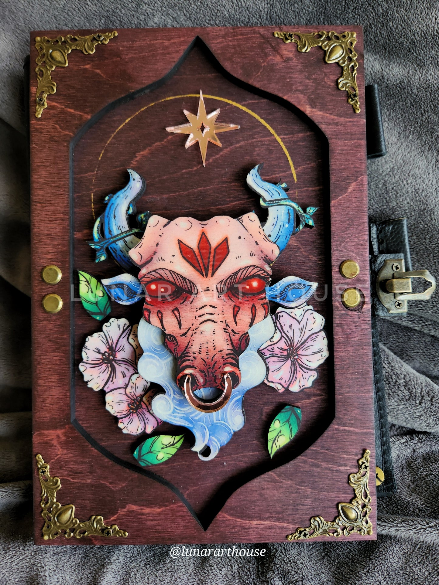 Printed Taurus Hidden Key Journal