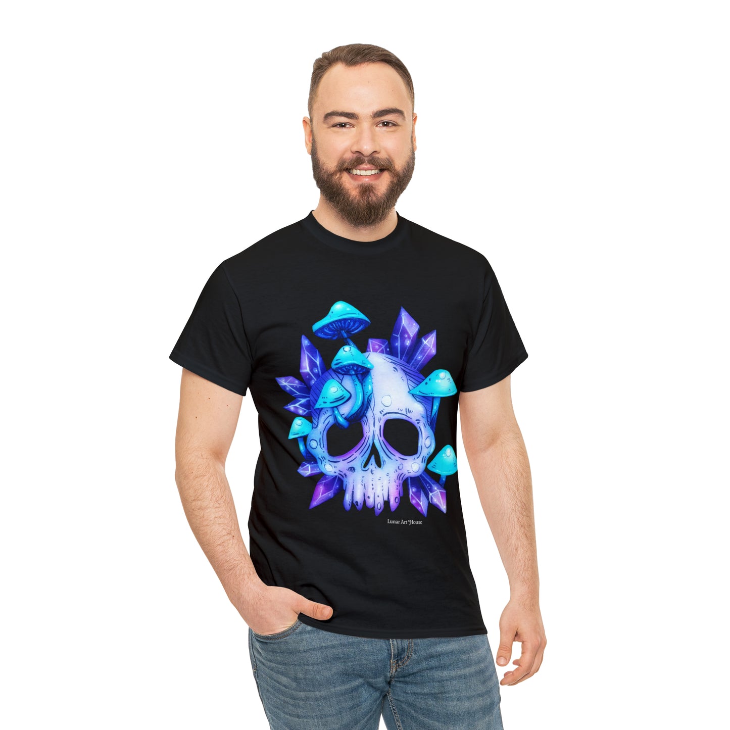 Crystal Mushroom Skull Tee