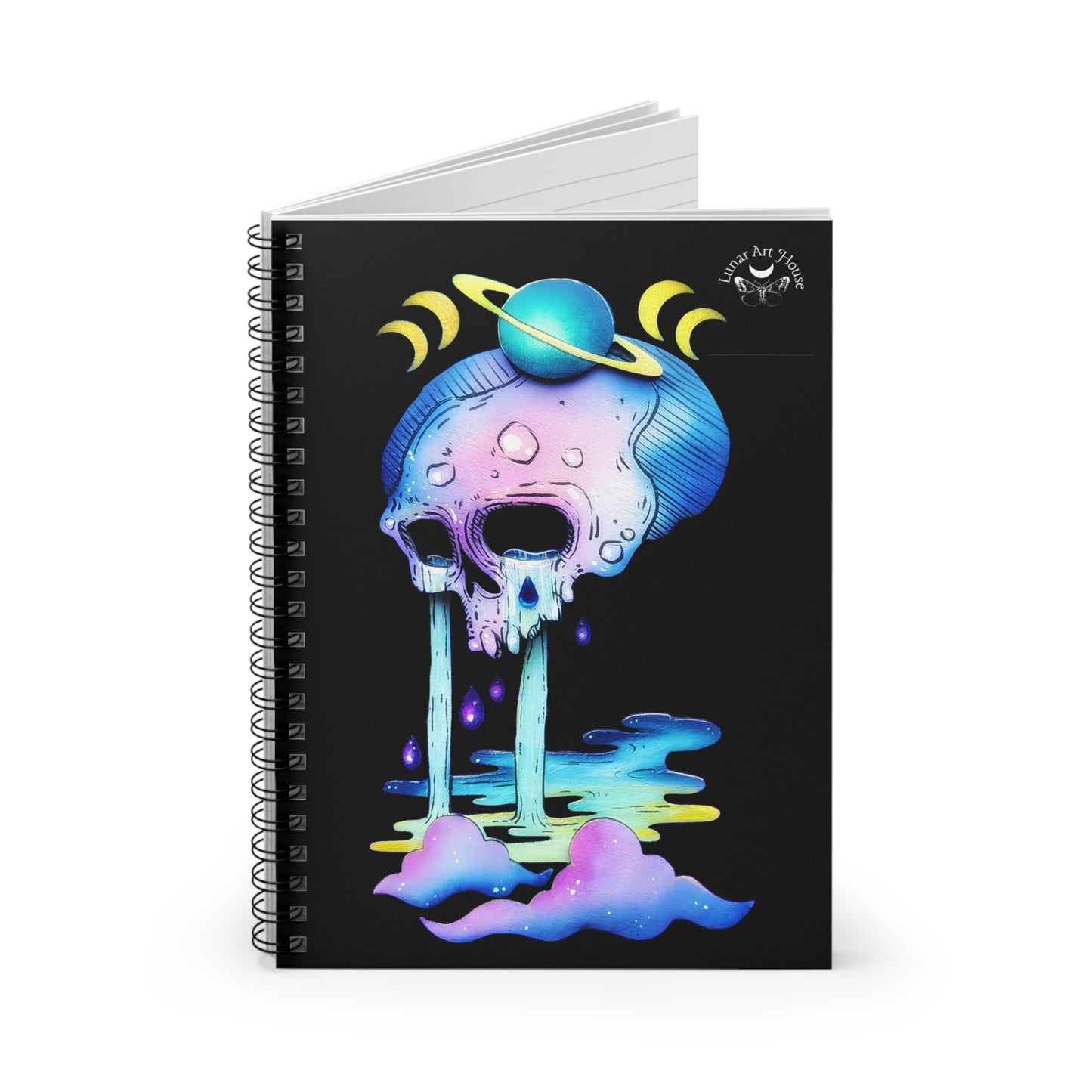 Sad Skull Spiral Notebook