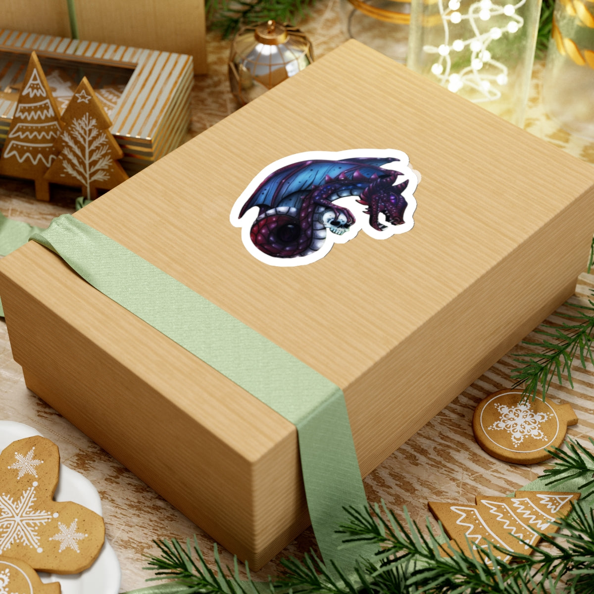 Dragon with Skull Sticker