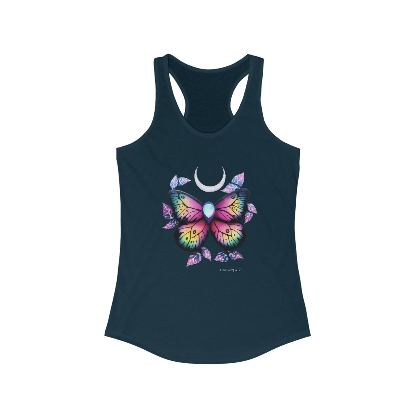 Rainbow Butterfly Racerback Tank