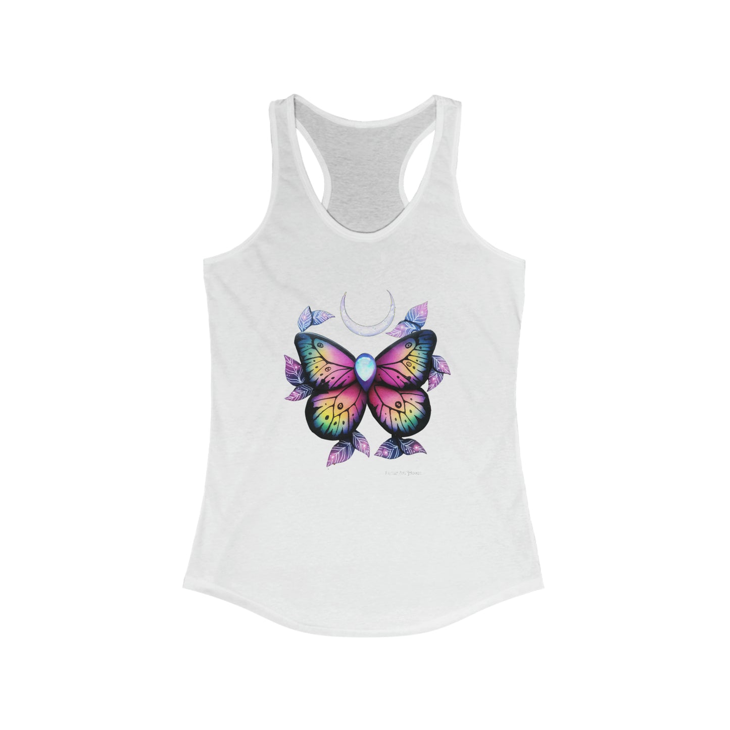 Rainbow Butterfly Racerback Tank