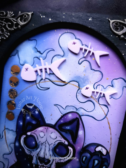 Lucky Skelly Cat Hidden Key Journal