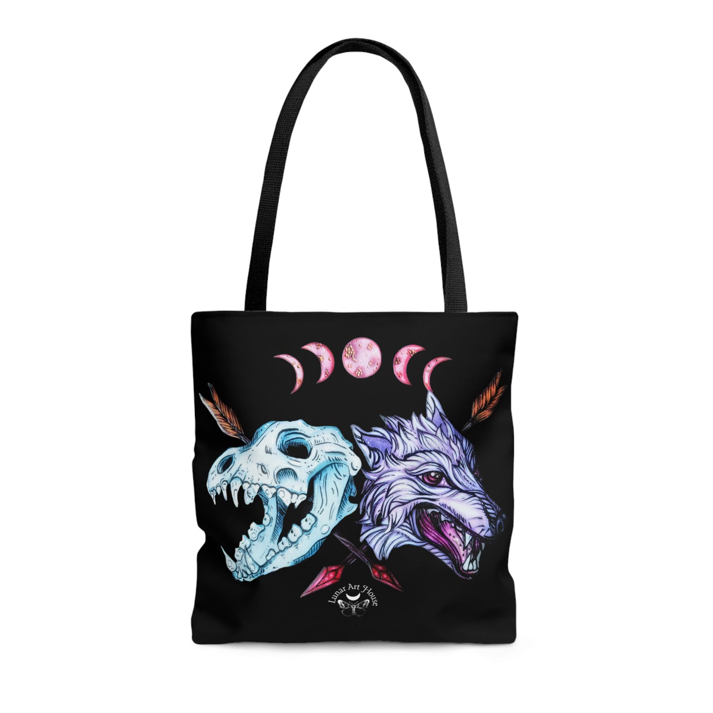 Blood Moon Wolf Tote Bag