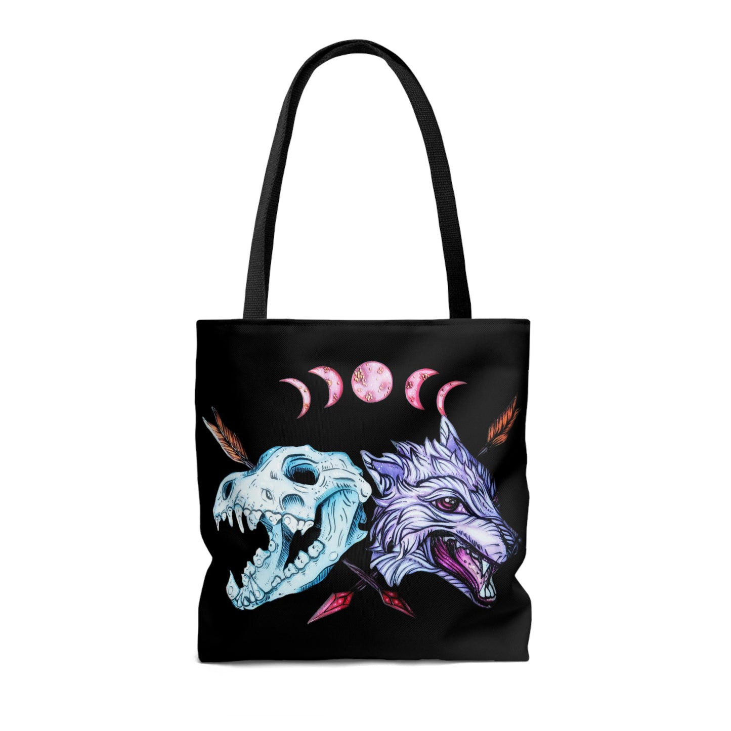 Blood Moon Wolf Tote Bag