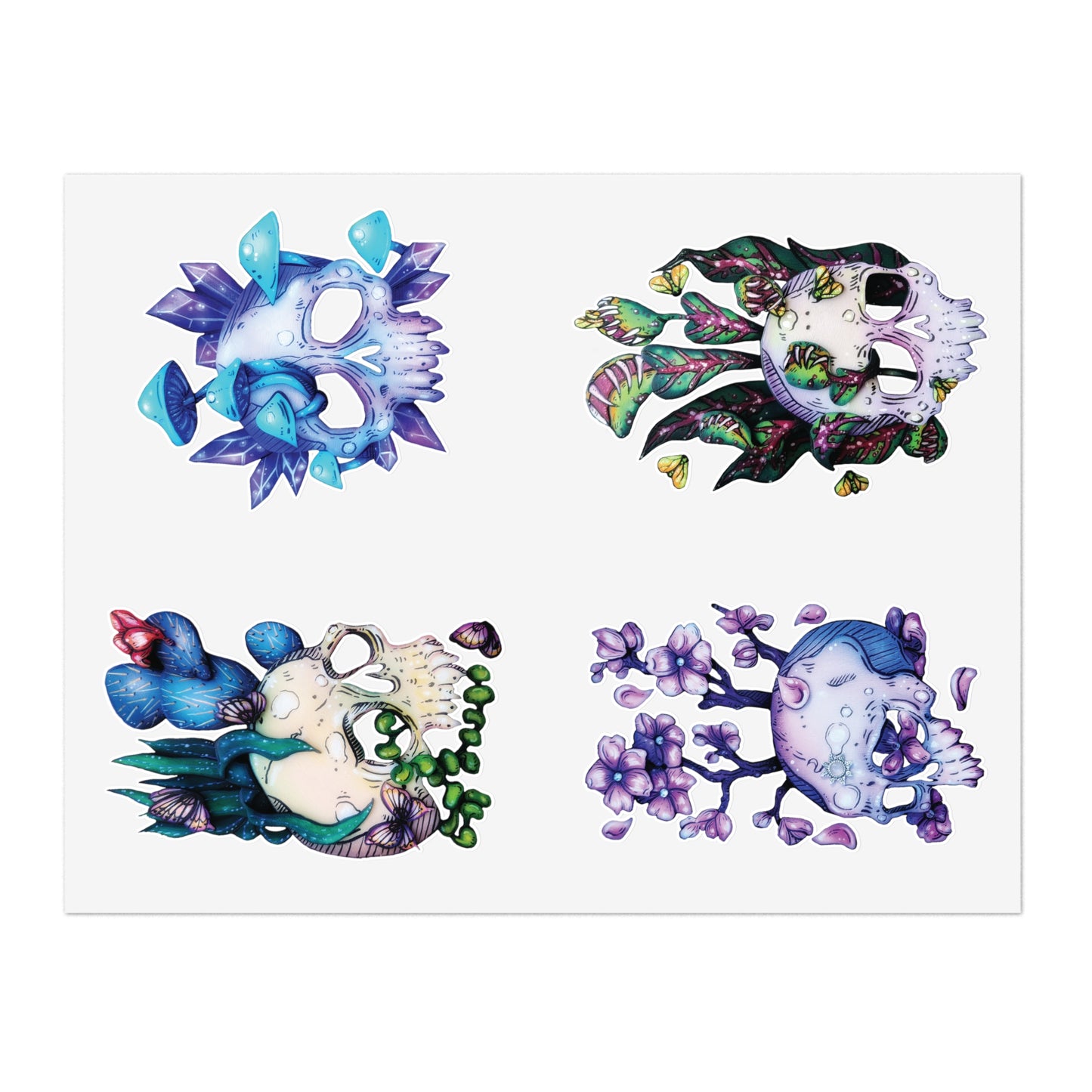 More Skulls Sticker Sheet