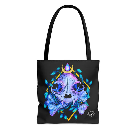 Cat Skull Tote Bag