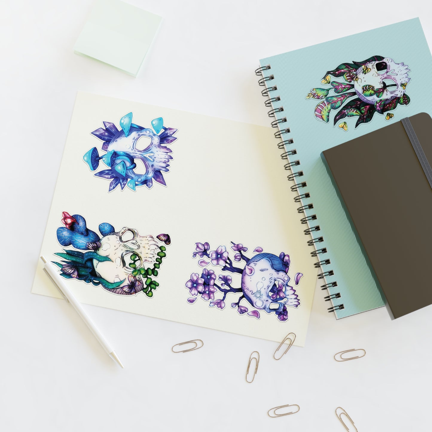 More Skulls Sticker Sheet