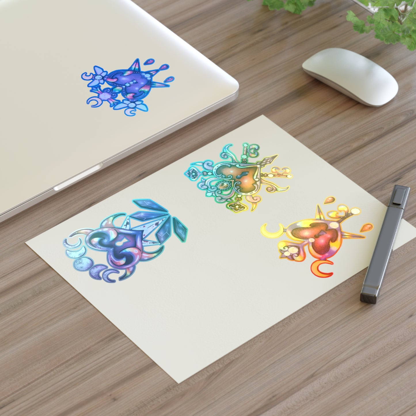 Rainbow Hearts Sticker Sheet