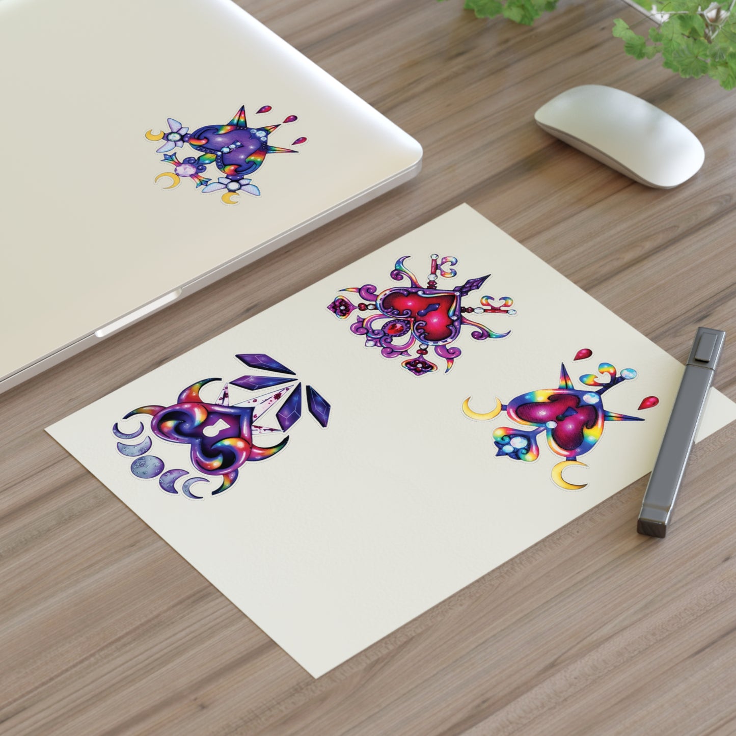 Rainbow Hearts Sticker Sheet
