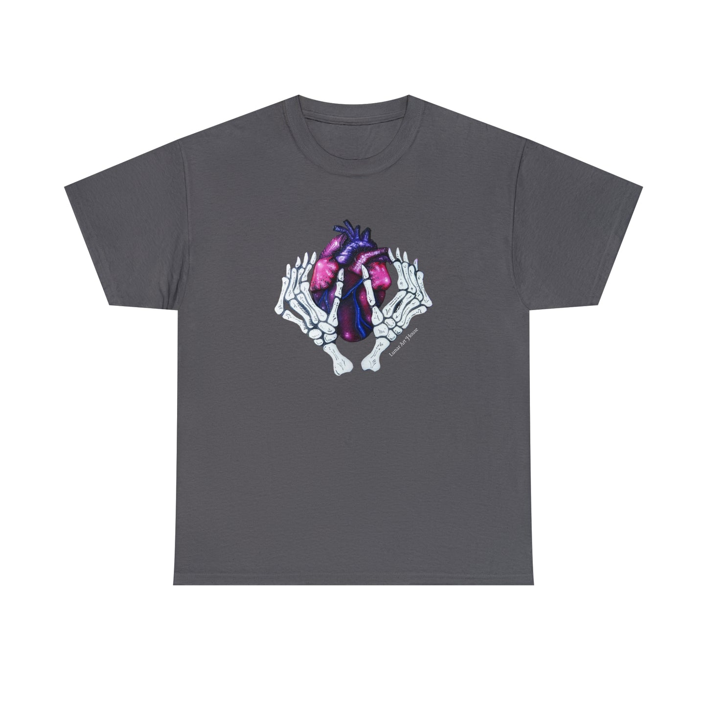 Skelly Hands Holding Heart Tee