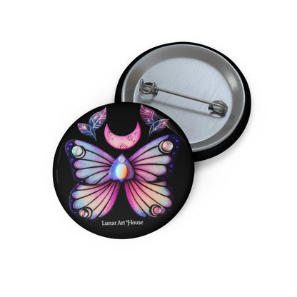Iridescent Butterfy Button Pin
