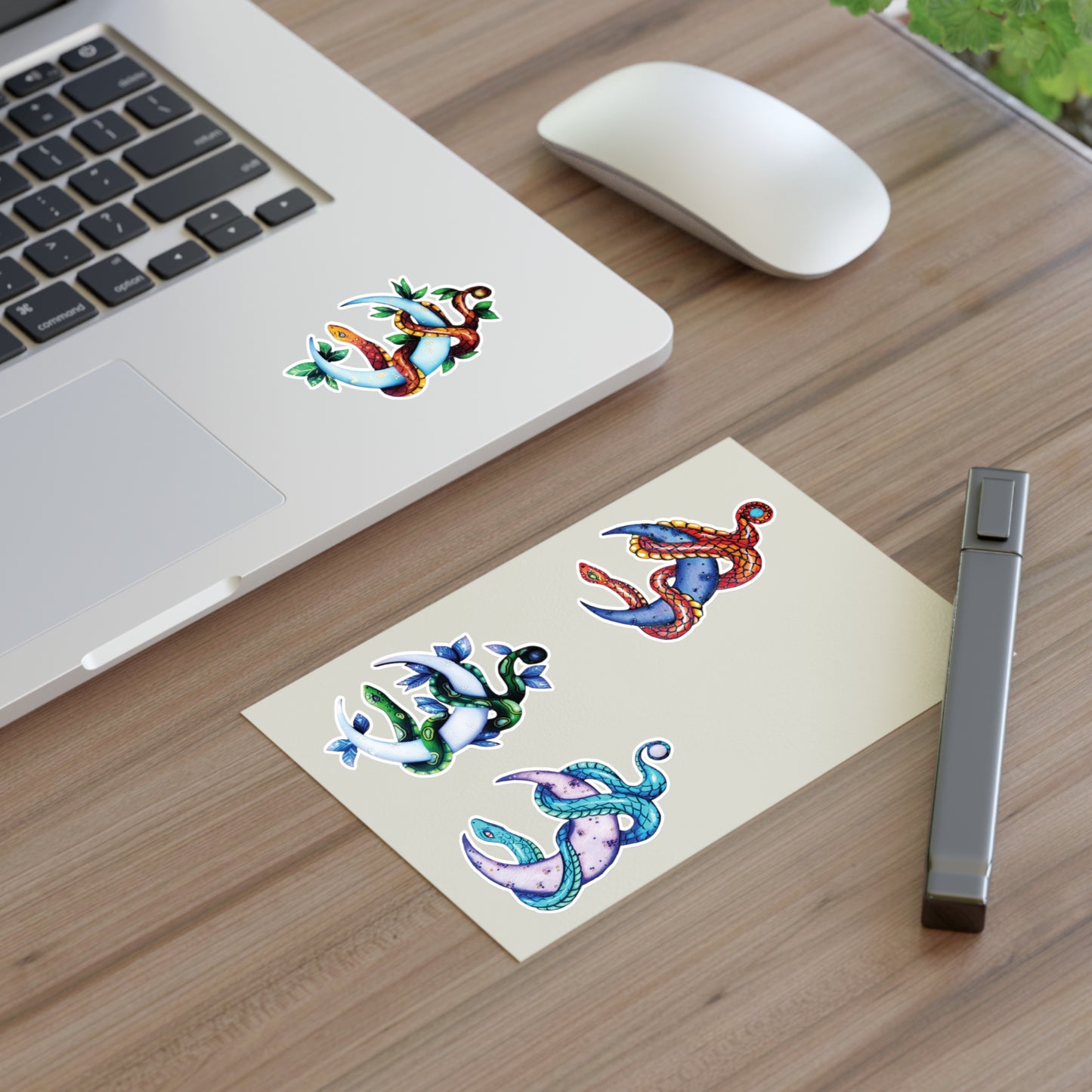 Snake and Moon Sticker Sheet