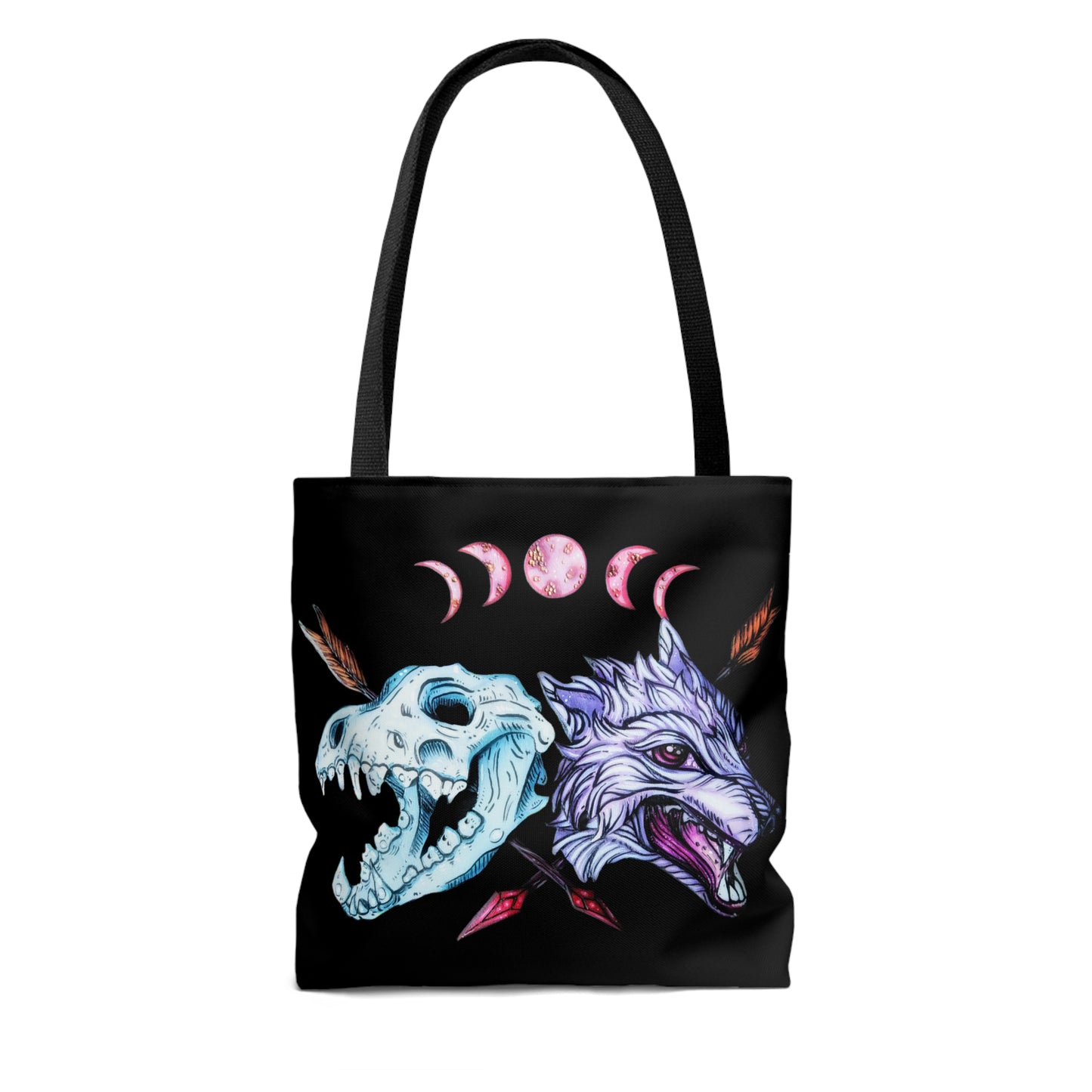 Blood Moon Wolf Tote Bag