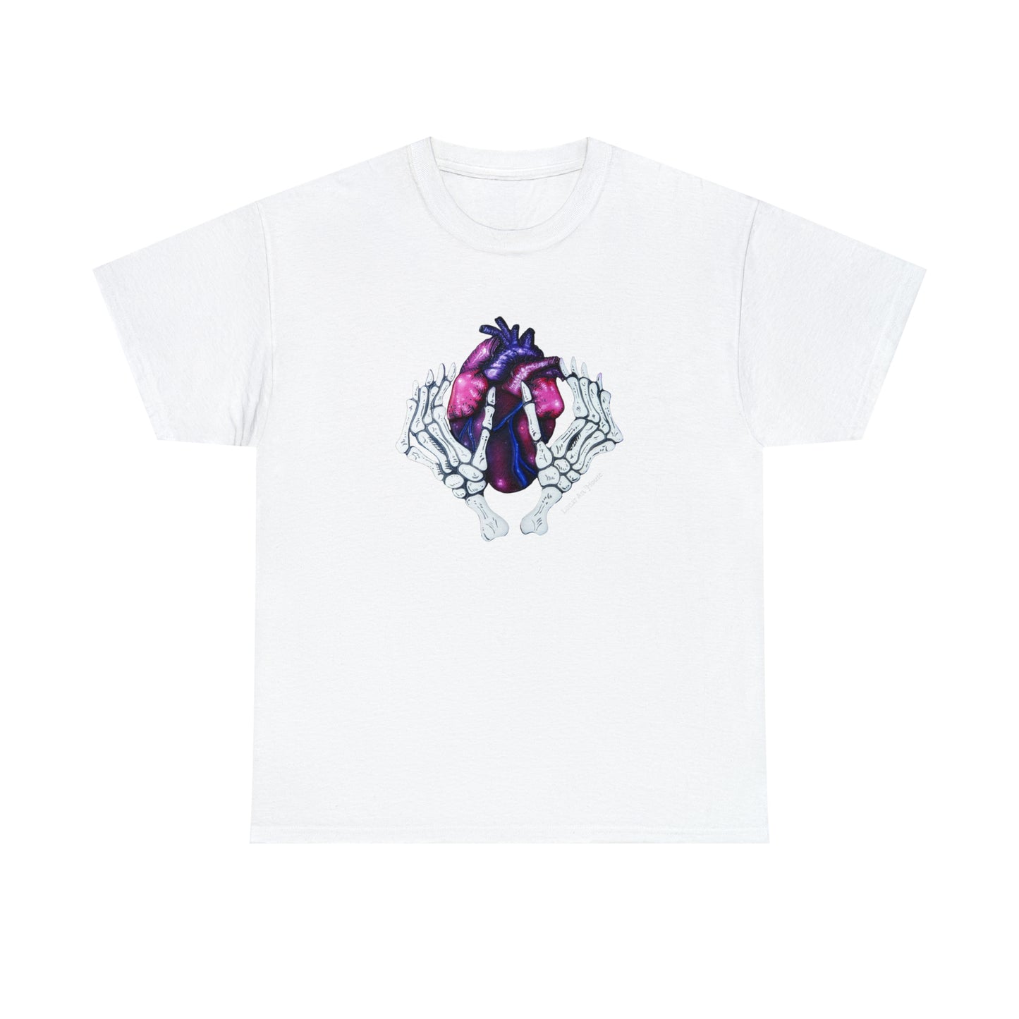 Skelly Hands Holding Heart Tee