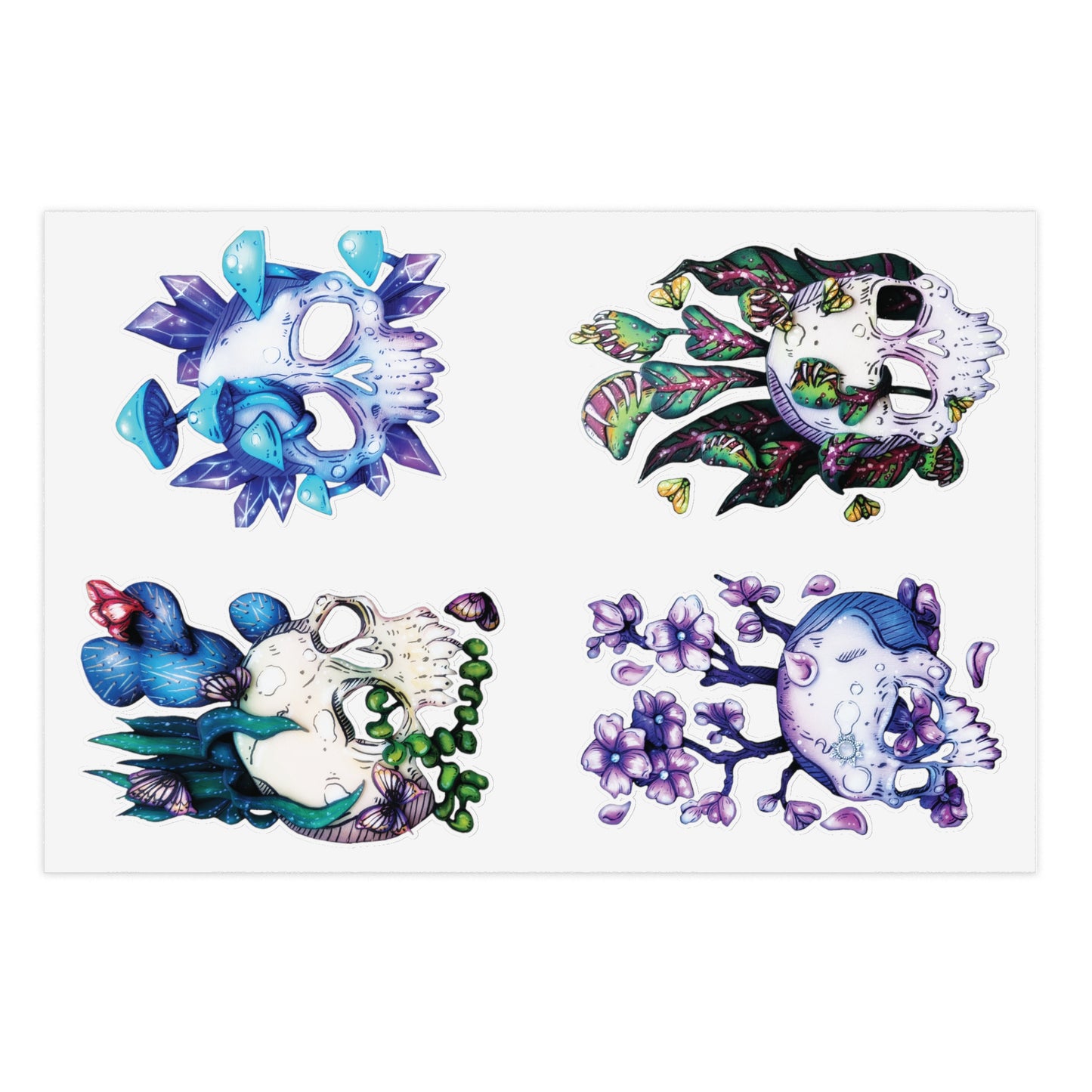 More Skulls Sticker Sheet
