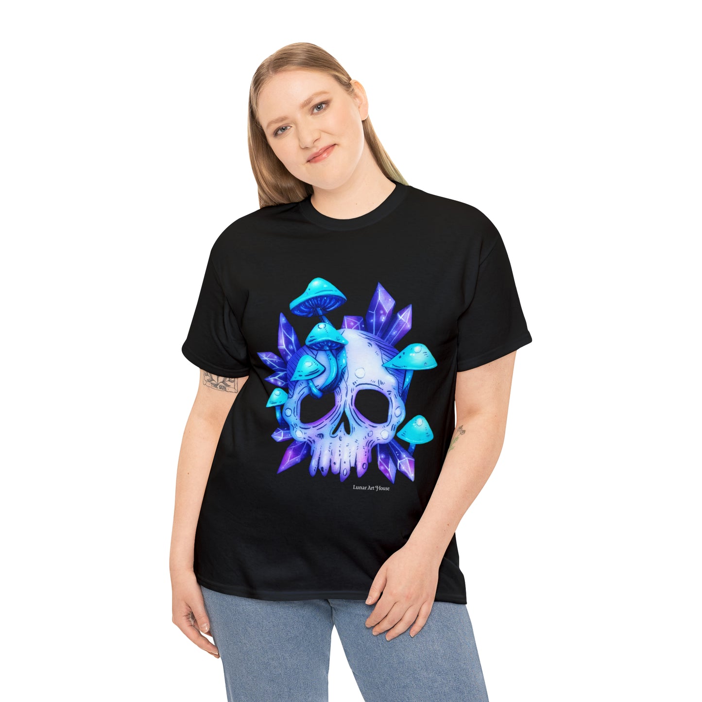 Crystal Mushroom Skull Tee