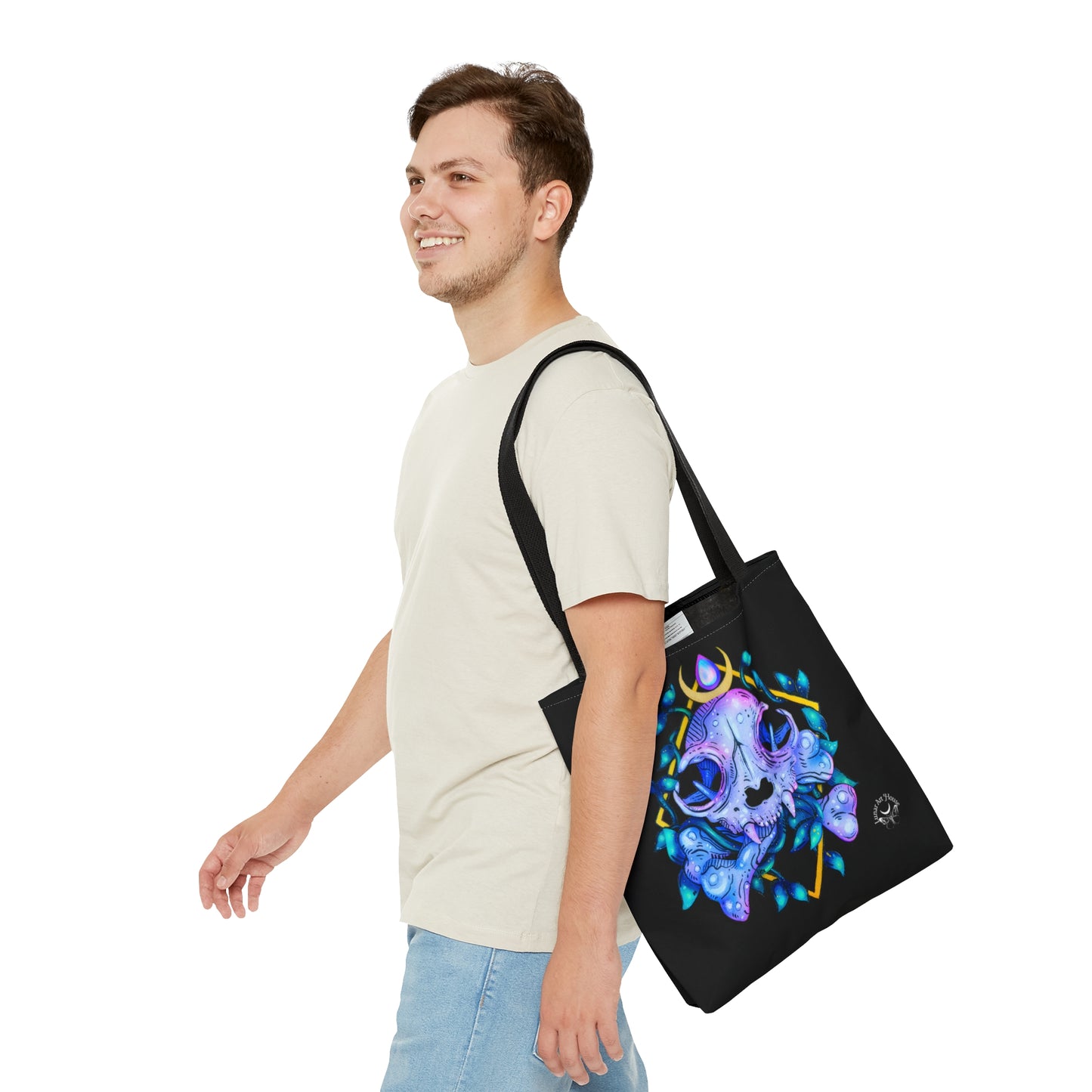Cat Skull Tote Bag