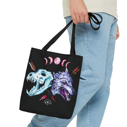 Blood Moon Wolf Tote Bag