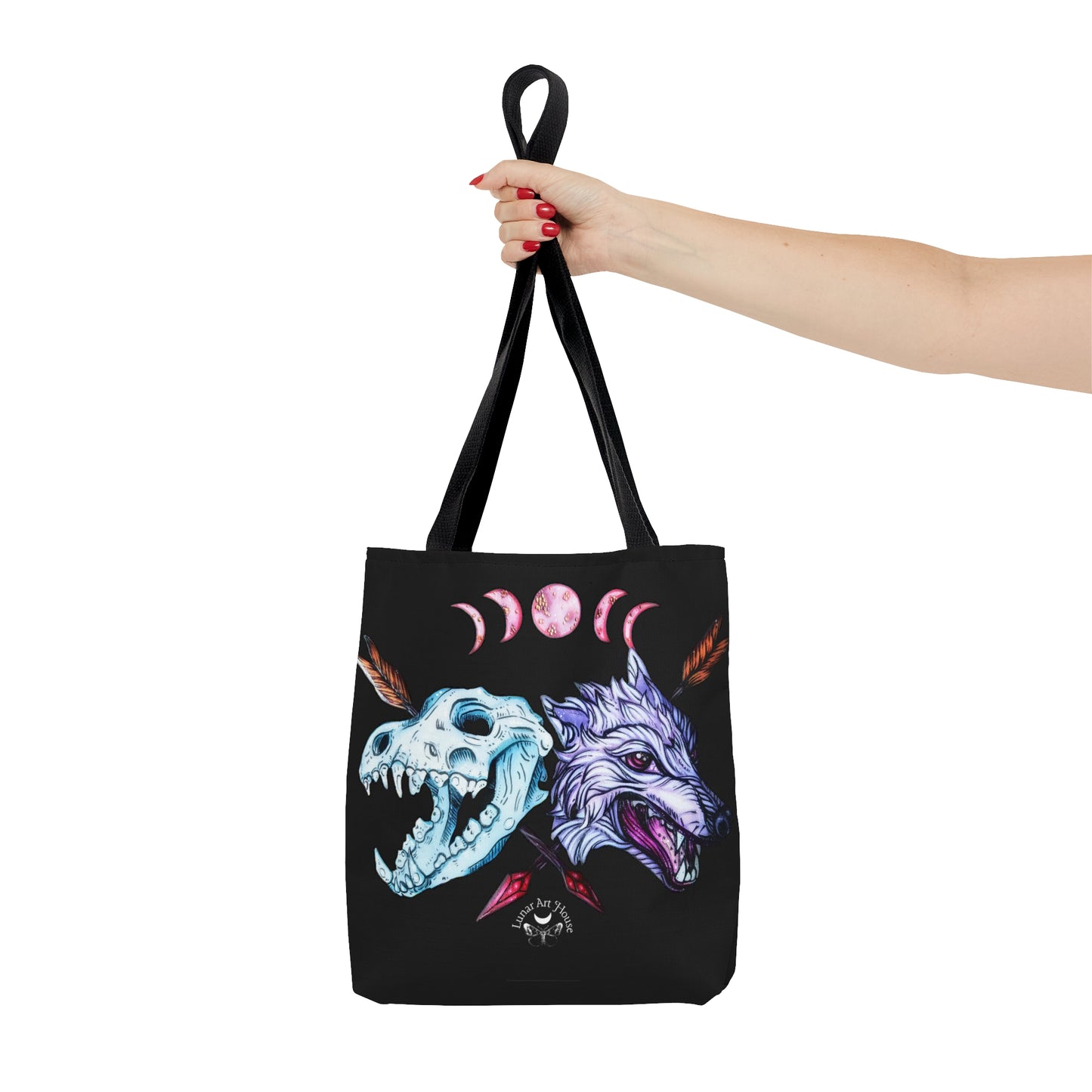 Blood Moon Wolf Tote Bag