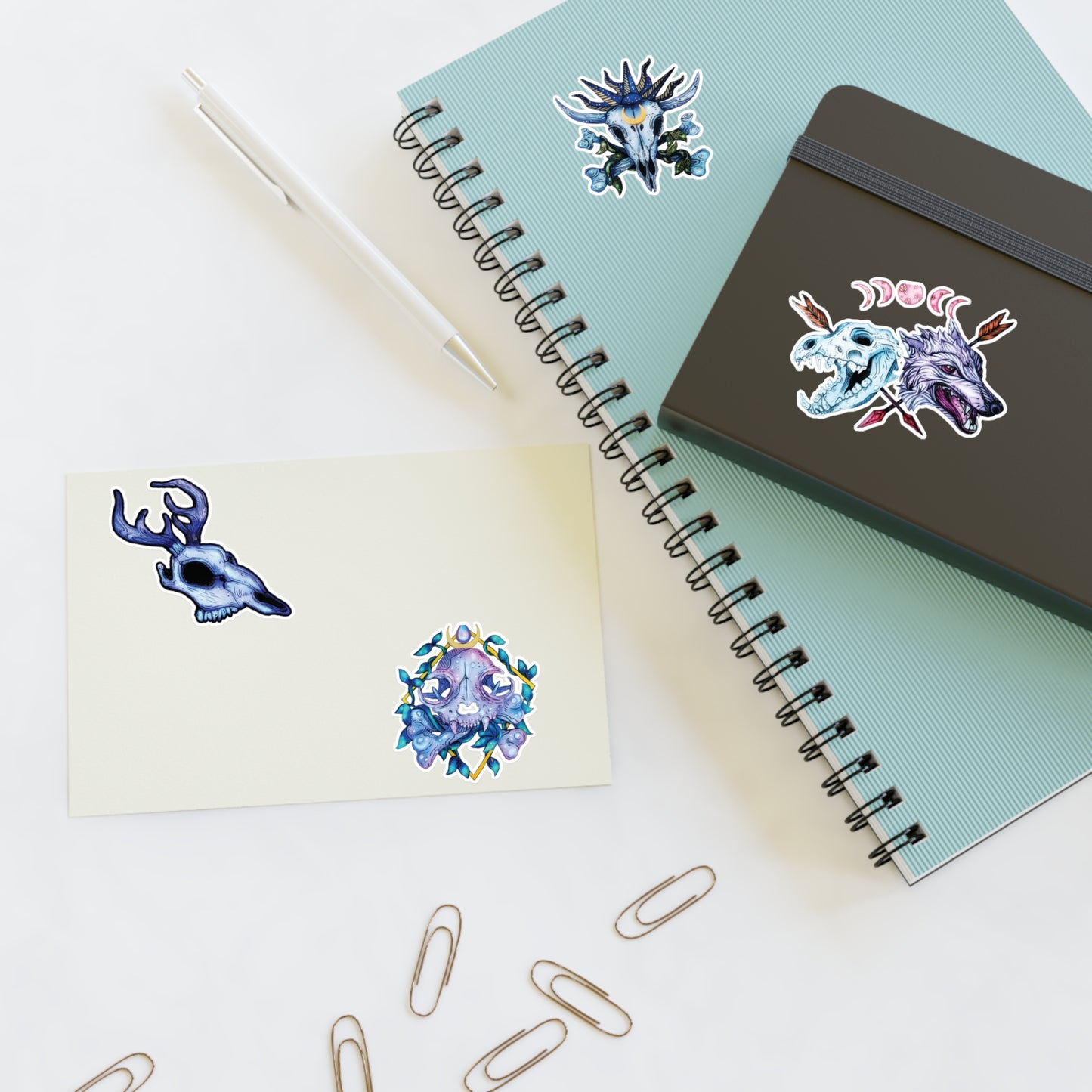 Animal Skulls Sticker Sheet