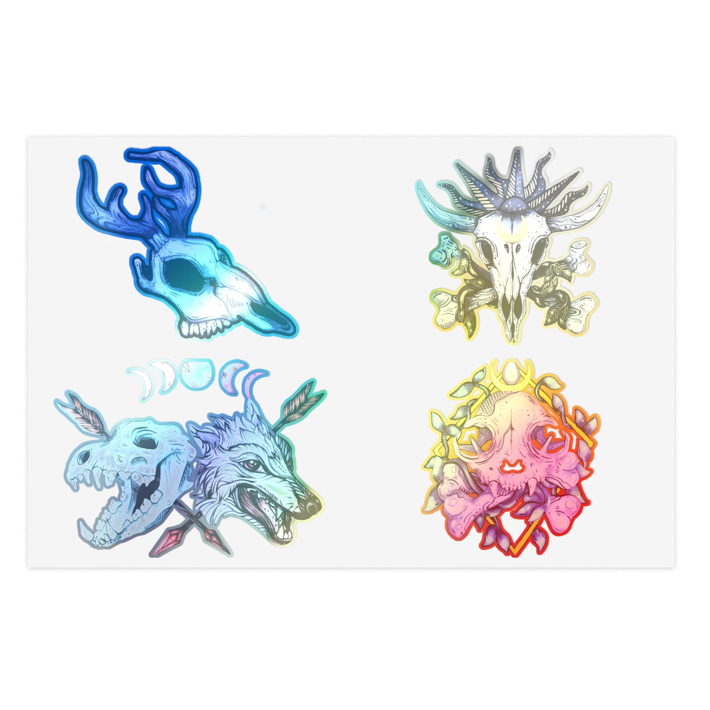 Animal Skulls Sticker Sheet