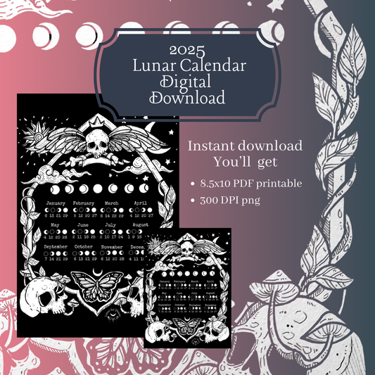 Free Patreon 2025 Lunar Calendar
