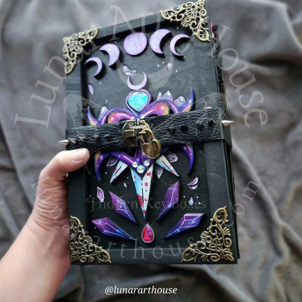 Rainbow Heart Hidden Key Journal – Lunar Art House