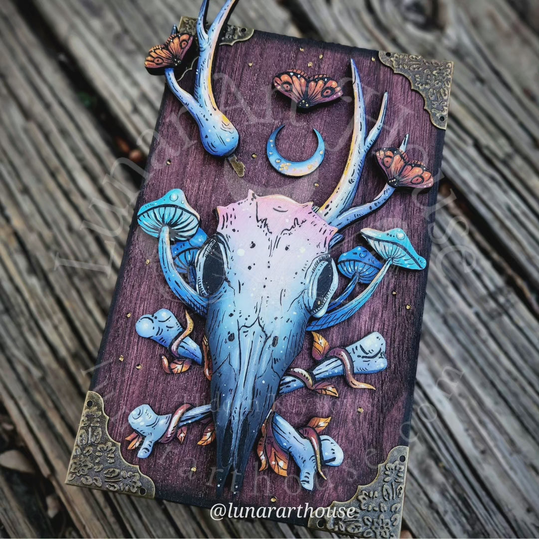 Deer Skull Hidden Key Box