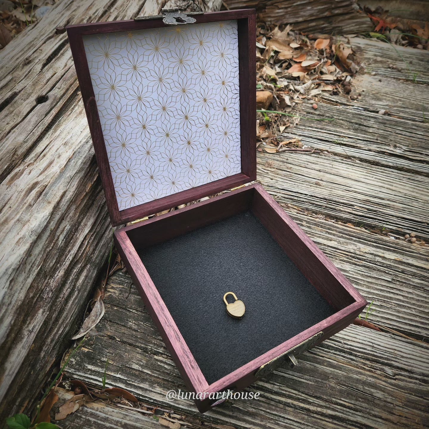 Sunflower Skull Hidden Key Box Made to Order