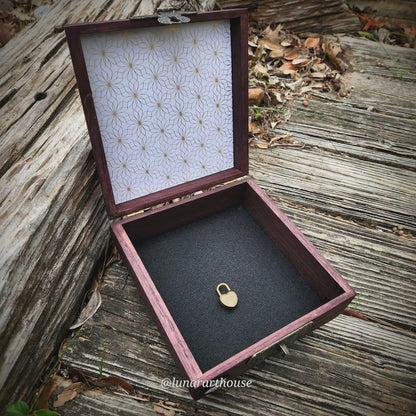 Sunflower Skull Hidden Key Box Made to Order