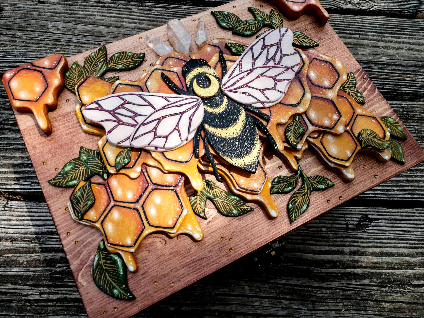 Bee Hidden Key Box Made to Order