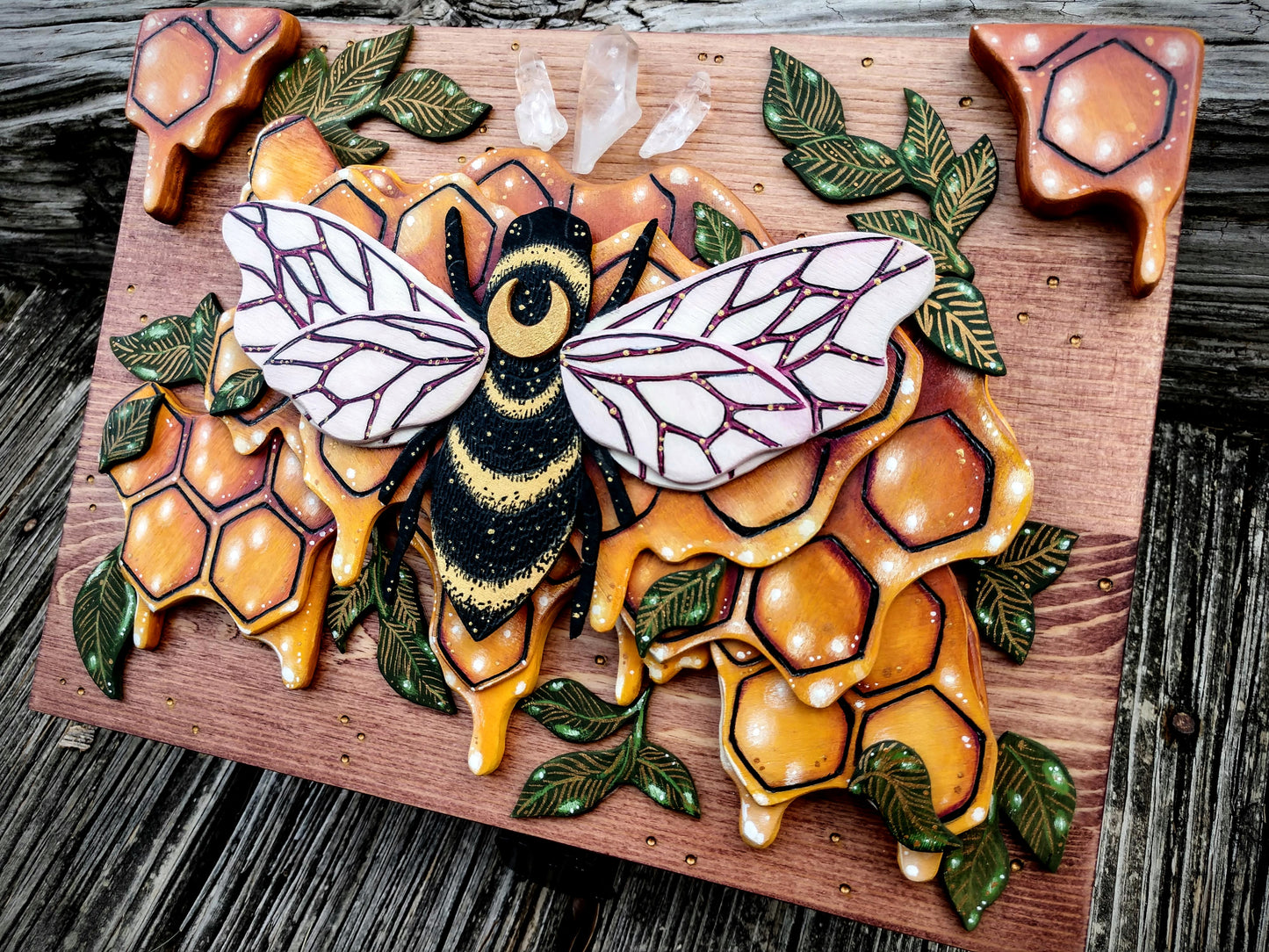 Bee Hidden Key Box Made to Order