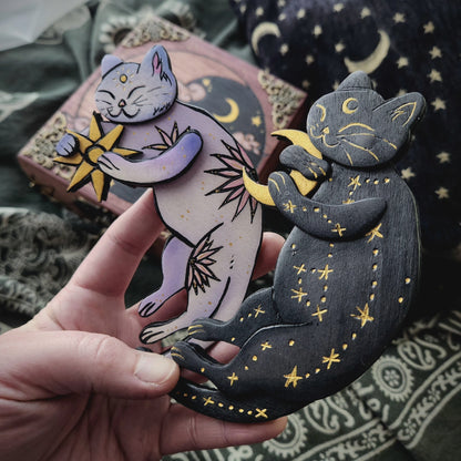 Yin Yang Cats Hidden Key Box