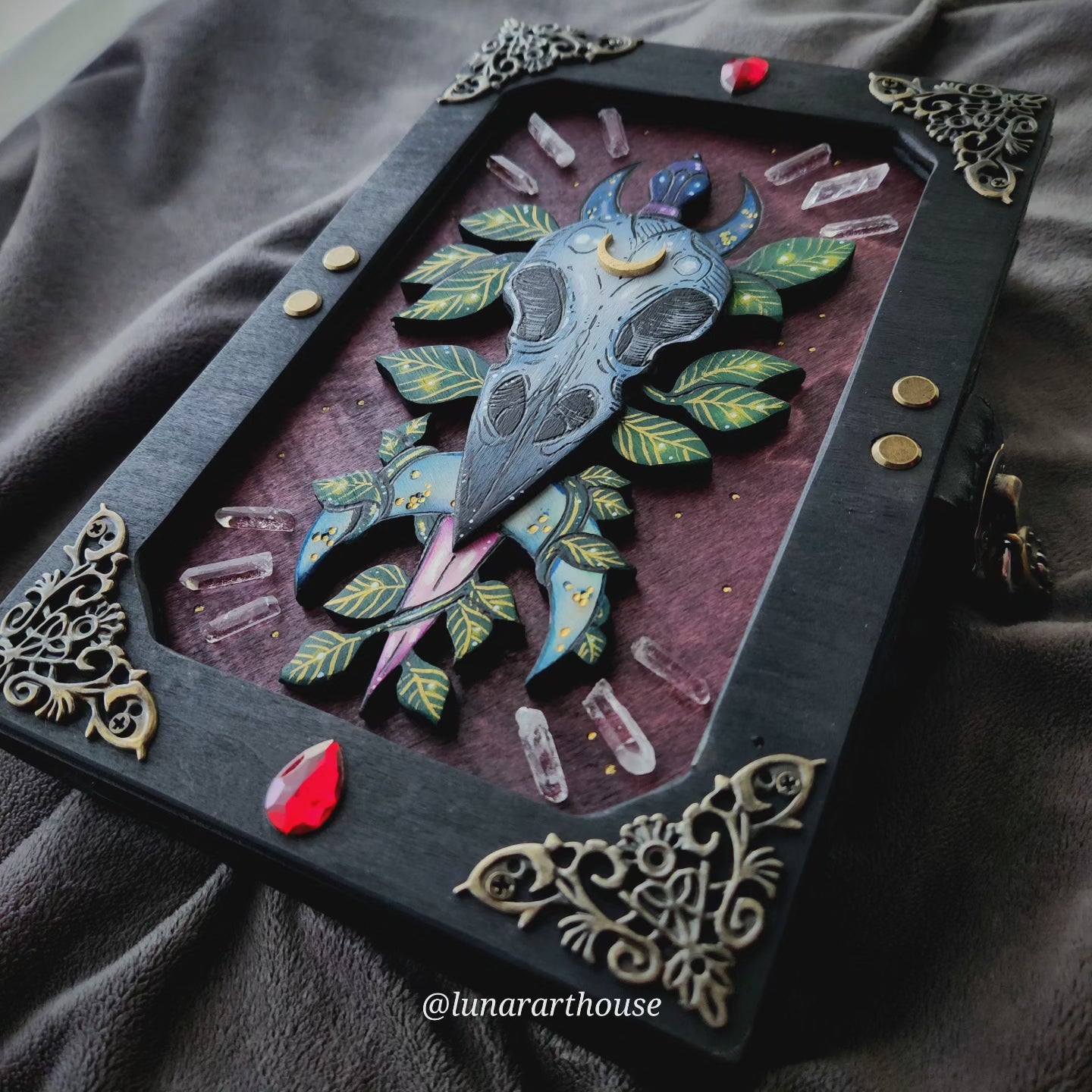 Bird Skull Hidden Key Journal Made to Order