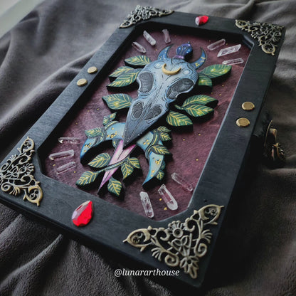Bird Skull Hidden Key Journal Made to Order