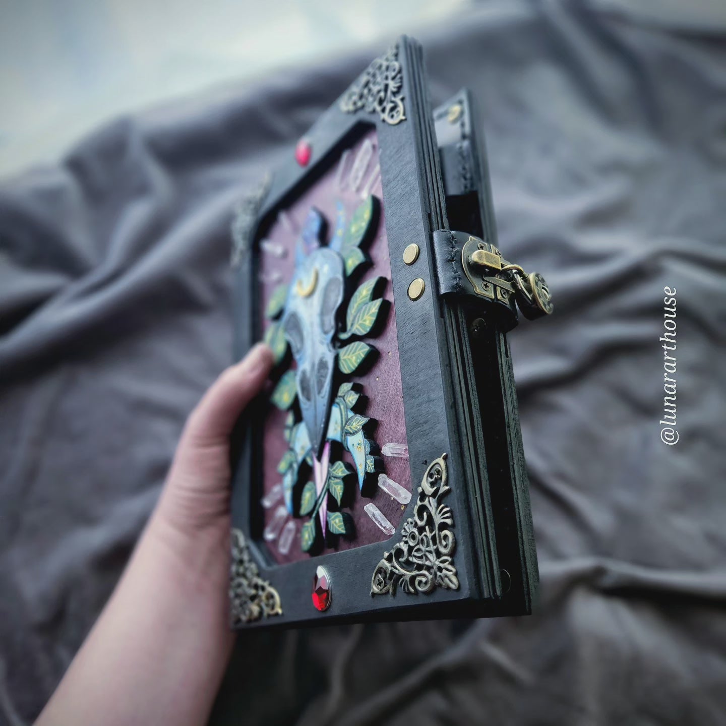 Bird Skull Hidden Key Journal Made to Order