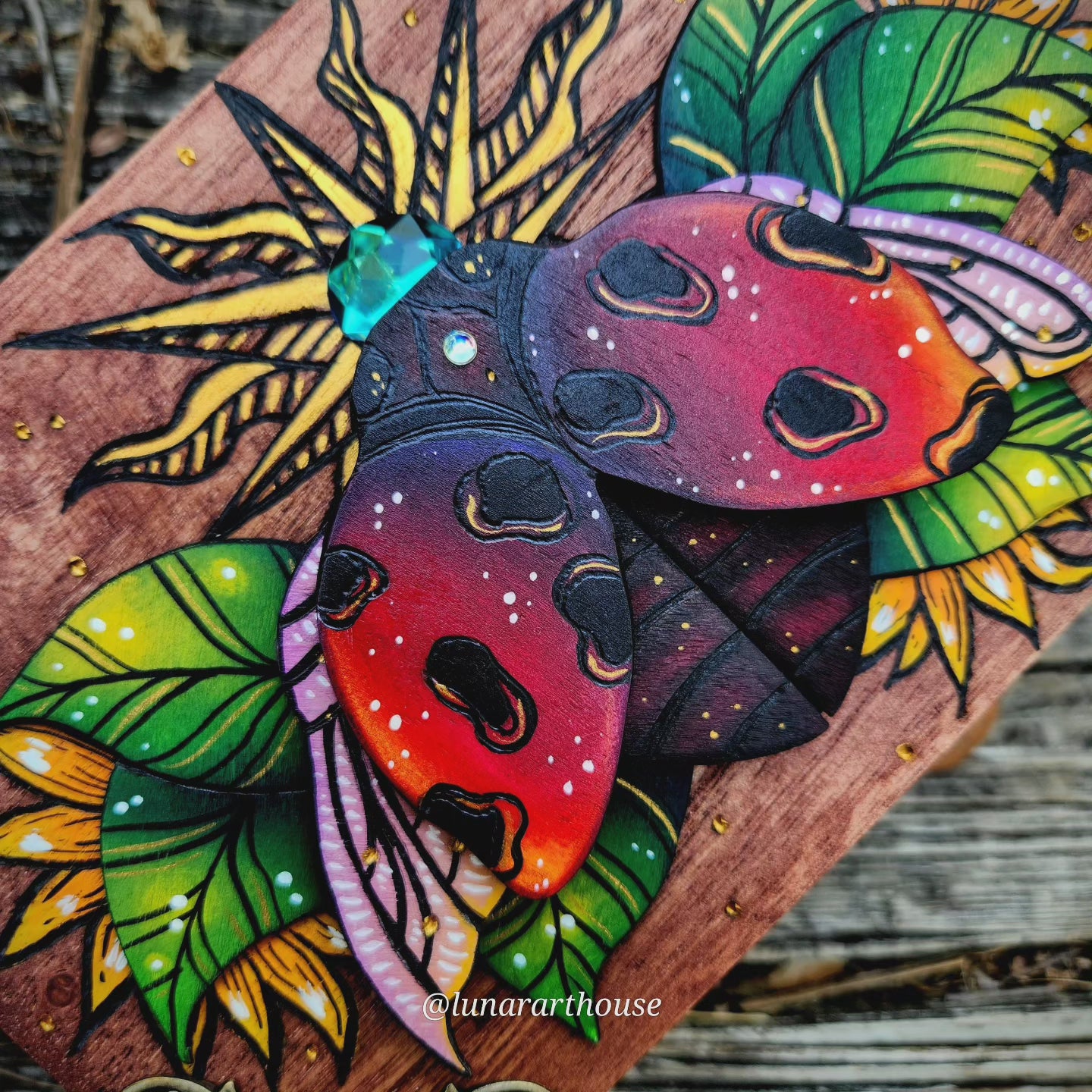 Ladybug Hidden Key Box