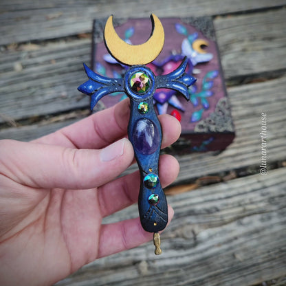 Spikey Heart and Swords Hidden Key Box