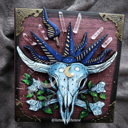 Cow Skull Hidden Key Box
