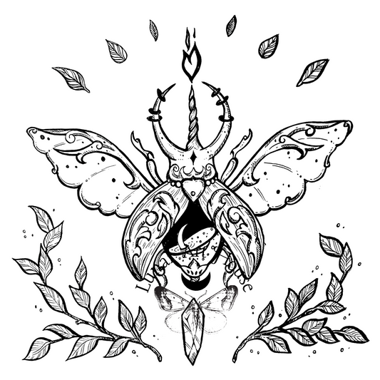 Beetle Coloring Page