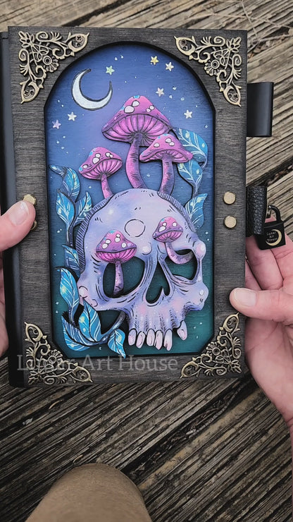 Mushroom Skull Hidden Key Journal